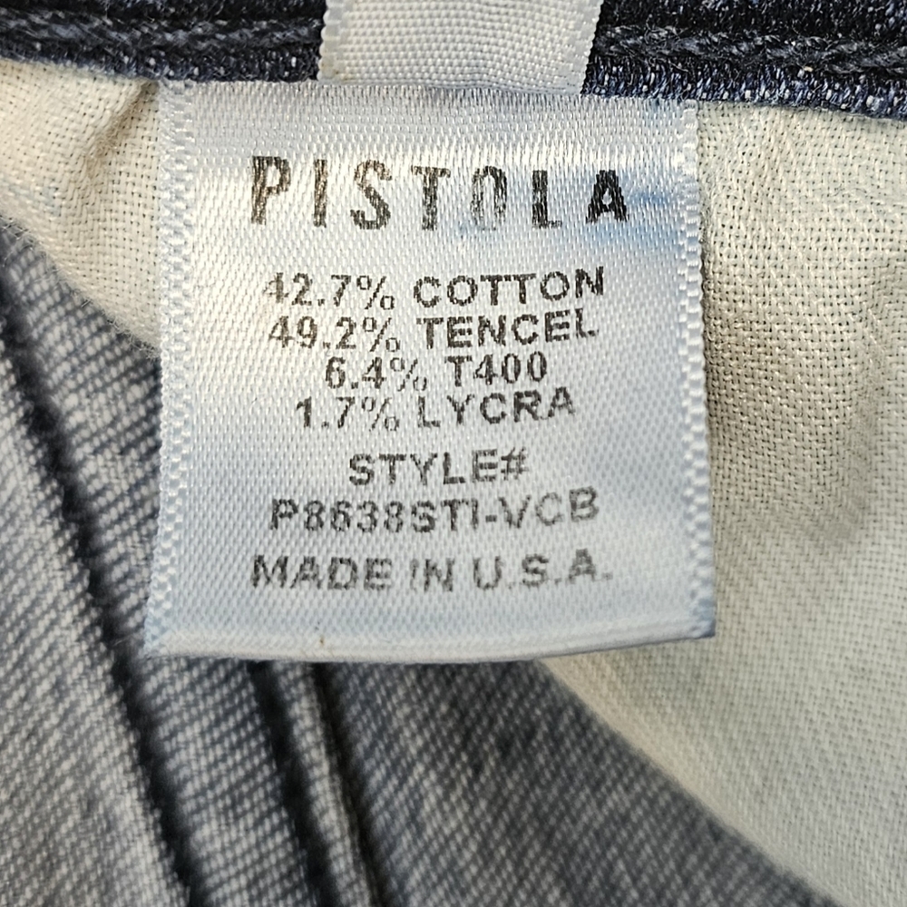 PISTOLA Women's Mid Rise Frayed Hem Skinny Jeans Size 26 - Picture 11 of 14